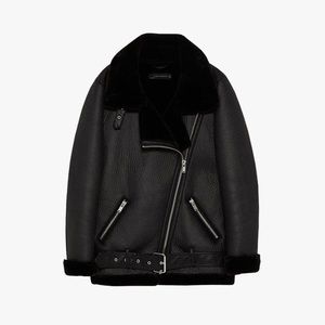 ⭐️Last Call-open to offers⭐️ Zara Faux Suede Fur Biker Jacket
